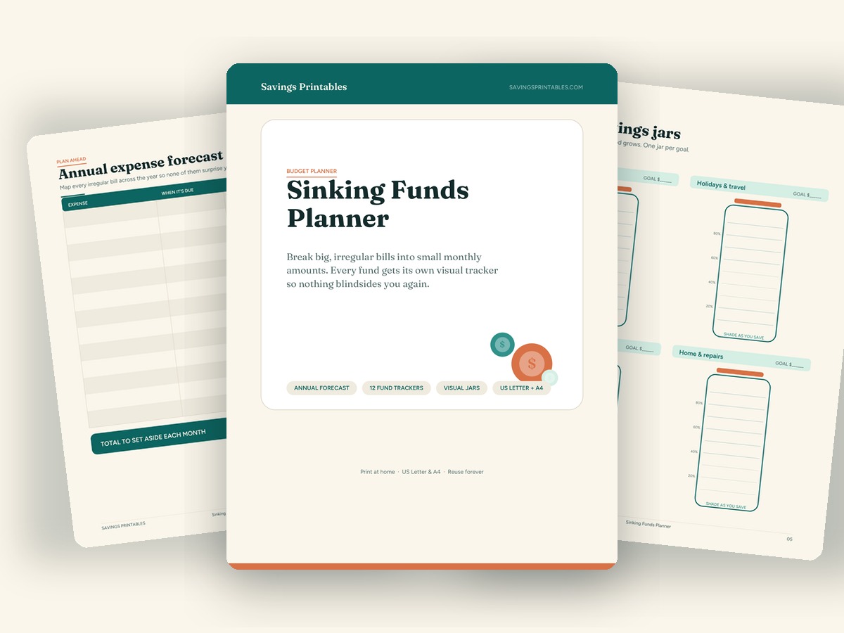 Sinking-Funds-Planer printable preview